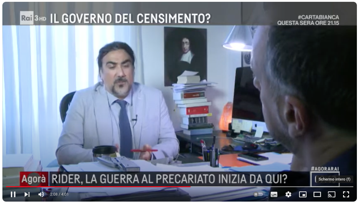 Intervista sui diritti dei rider